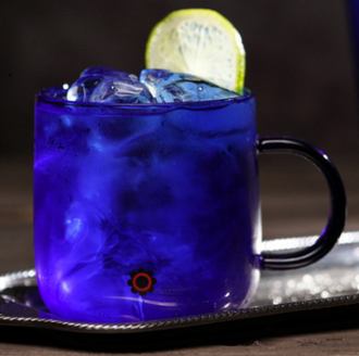L Glass Mug 2p Gift Set _Cobalt Blue__Beaker Glass Cup_